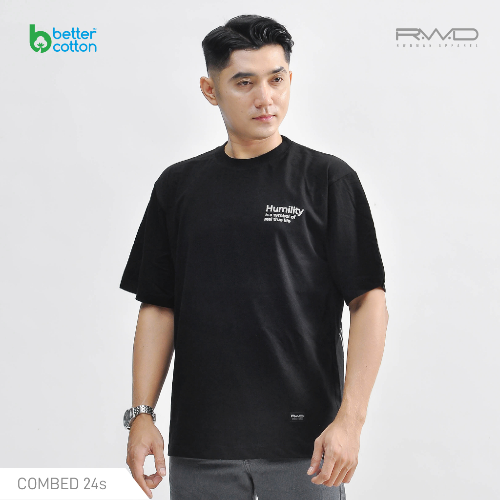 RWDMAN - Cotton BCI T-Shirt Pria Oversize Humility EG 02.130