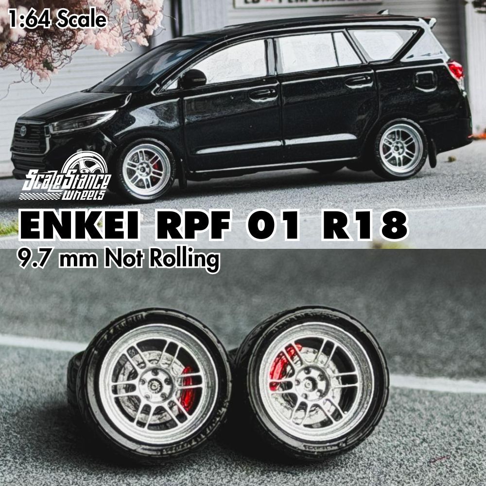 Velg Diecast Enkei RPF 01 R18 Ukuran 9.7mm Skala 1:64 Scale Stance Mini Scale