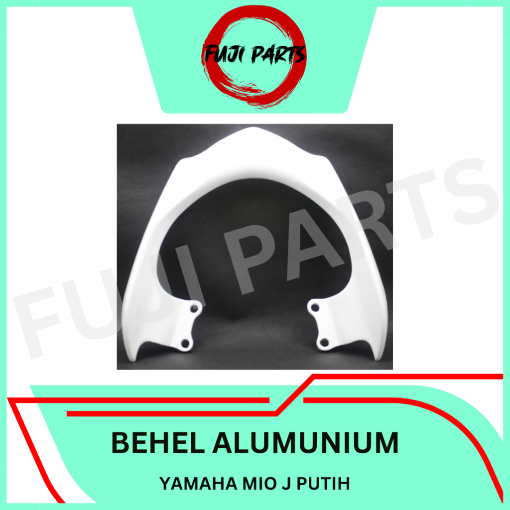 FUJI-PARTS/BEHEL-ALUMUNIUM/ALUMINIUM/PEGANGAN/TANGAN/BELAKANG/MOTOR/YAMAHA/MIO-J/PUTIH/GRADE-ORI