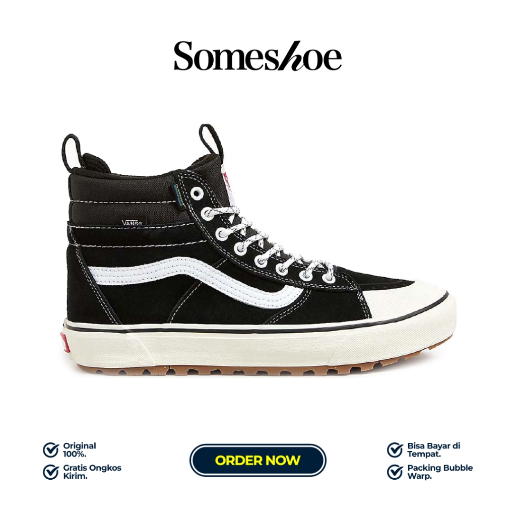 MTE Sk8-Hi Waterproof Black True White