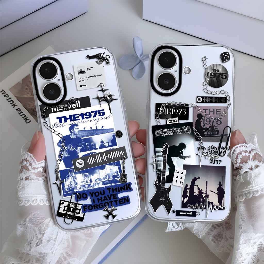 The 1975 CASE HP IPHONE ANDROID Untuk INFINIX casing bening transparant unik aesthetic keren gothic