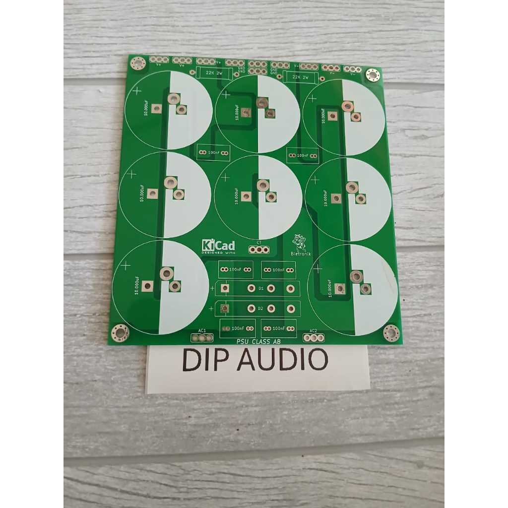 PCB PSU 8 ELCO CLASS AB DOUBLE LAYER