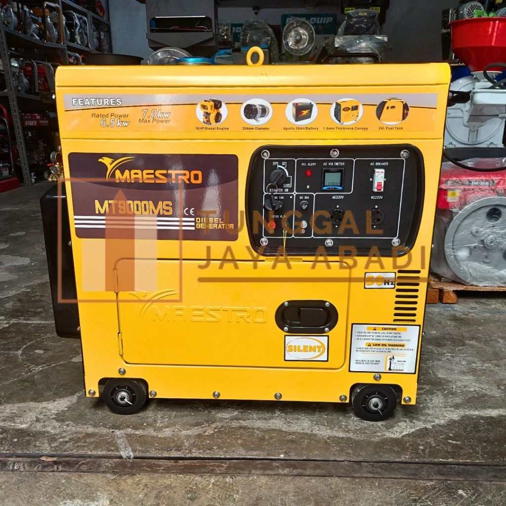 Genset Maestro Silent Diesel Solar MT9000MS - 7000Watt