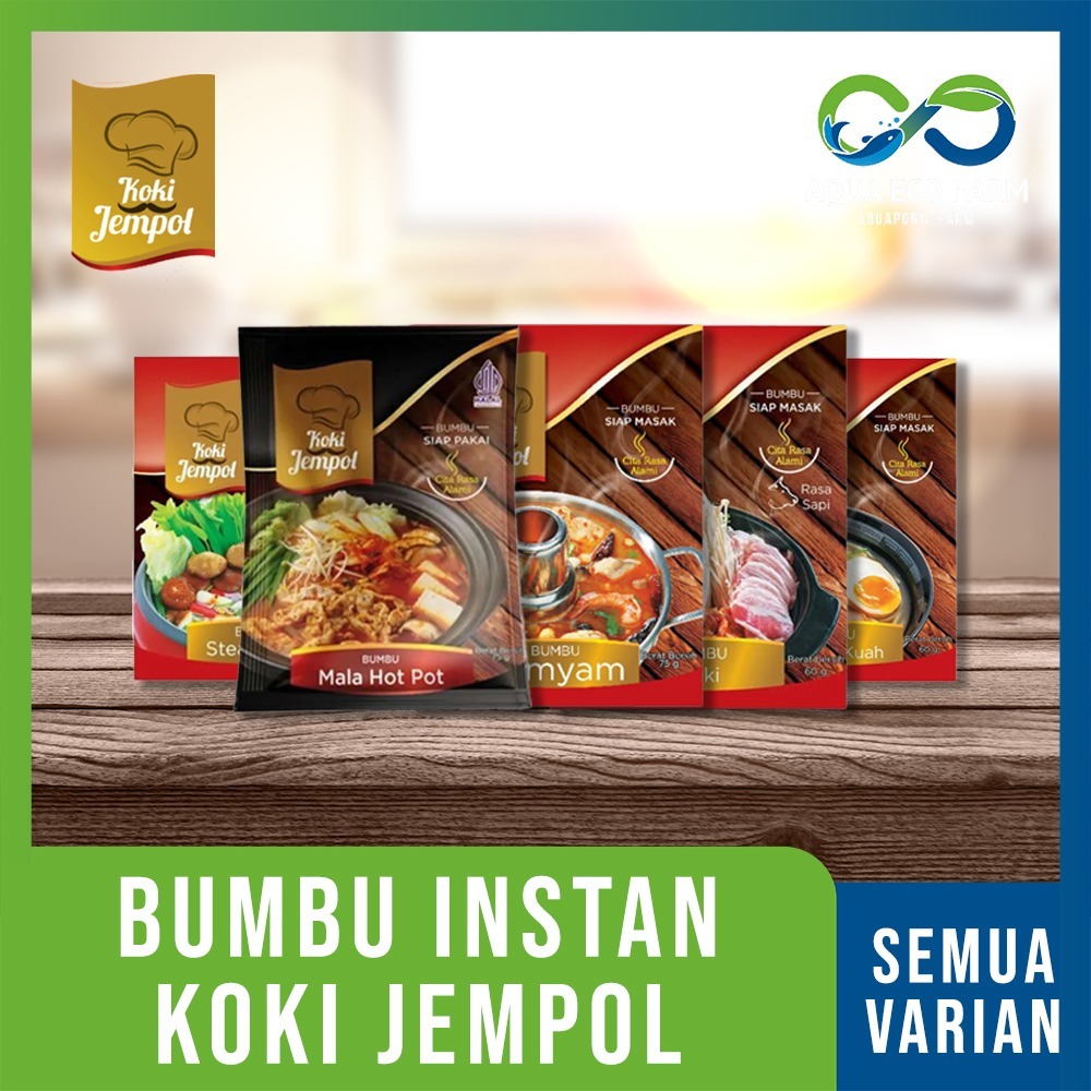 [AquaEcoFarm] Koki Jempol Bumbu Instan All Varian BUMBU TOMYAM SETAMBOAT SUKI RAMEN