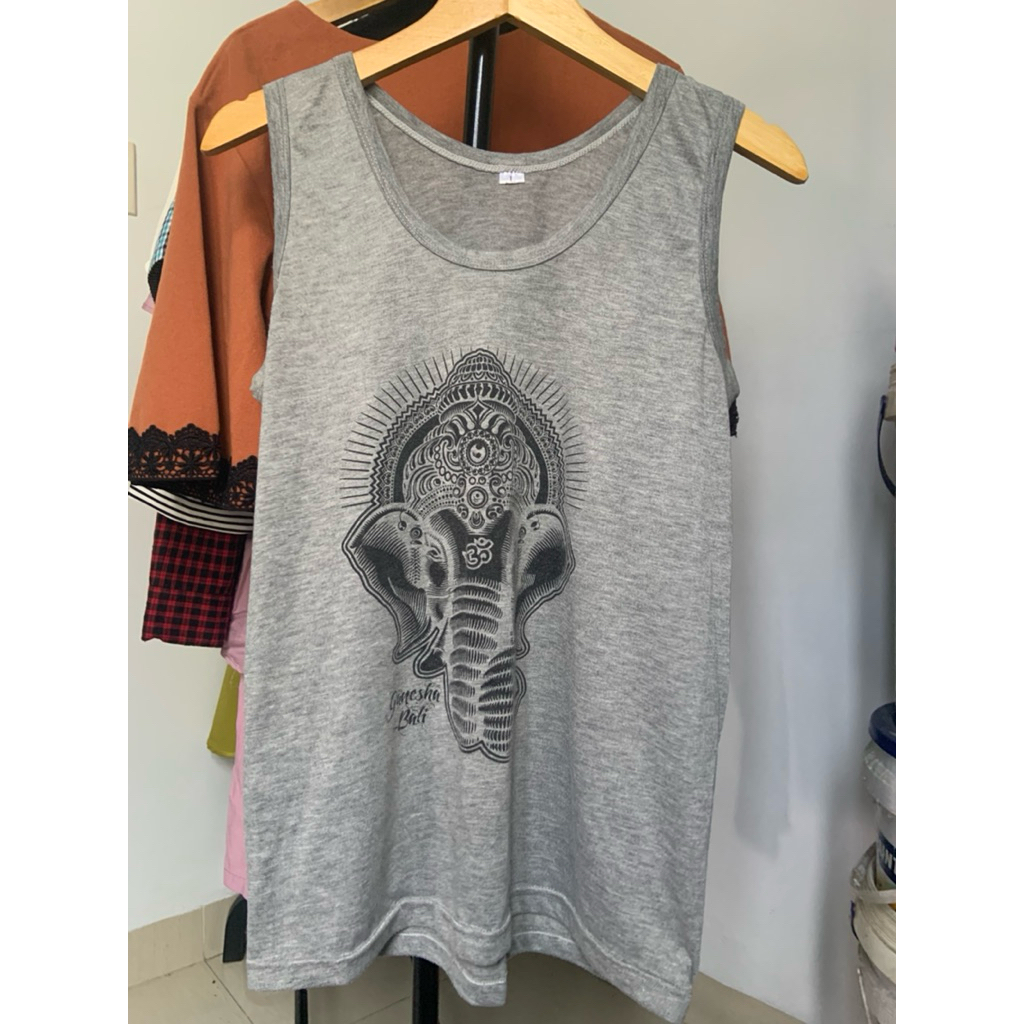 Baju Tanktop Pria Ganesha Bali - Preloved