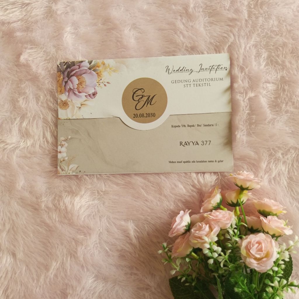 Rayya 377/Undangan Pernikahan/ Undangan Cetak