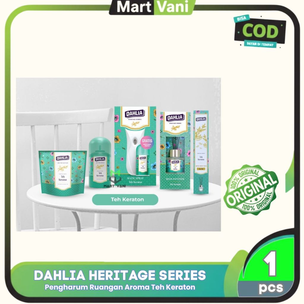 DAHLIA TEH KERATON SERIES - DAHLIA PENGHARUM RUANGAN AROMA TEH KERATON