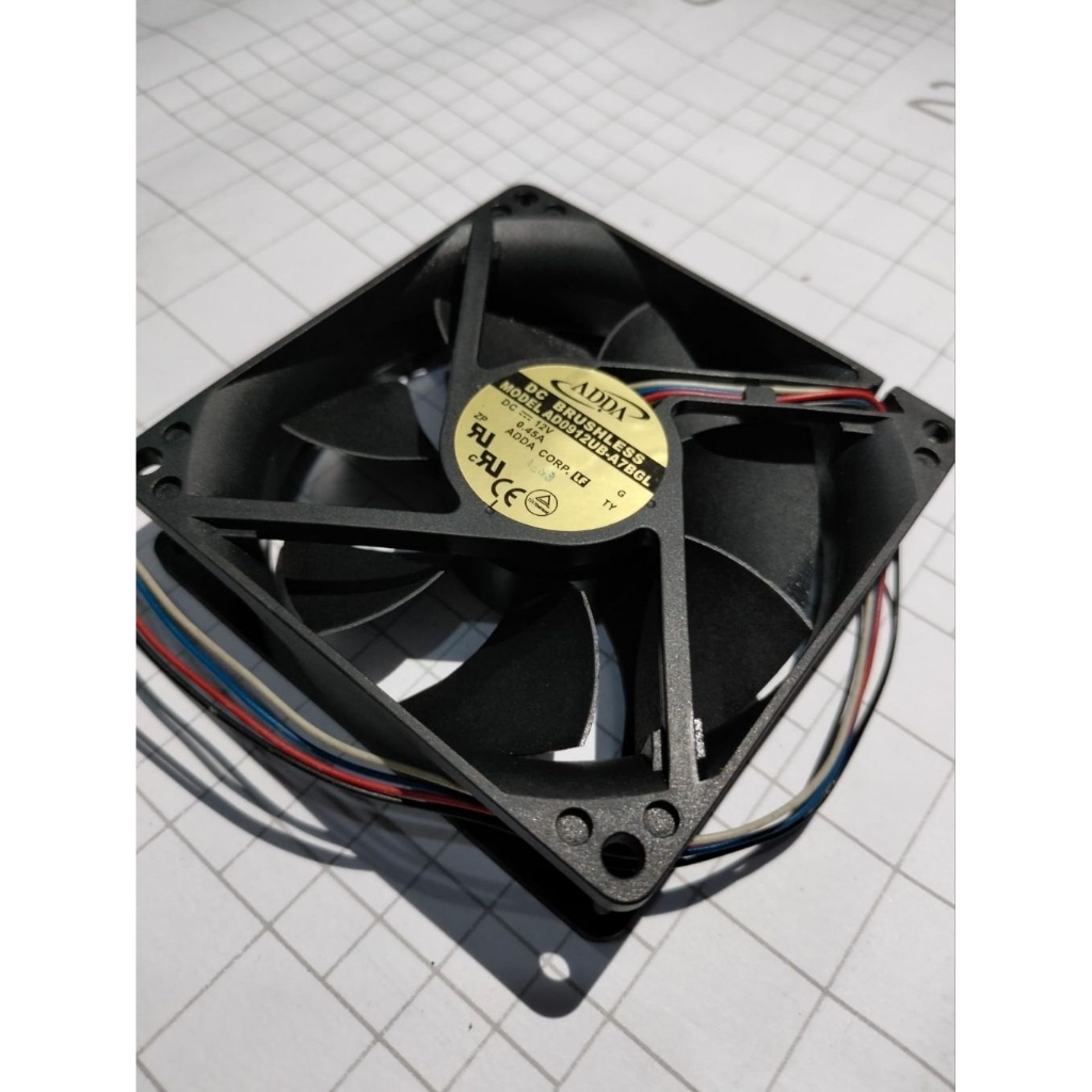 Kipas fan DC 12volt DC ADDA 12volt 0.45A high speed 9x9cm 4pin