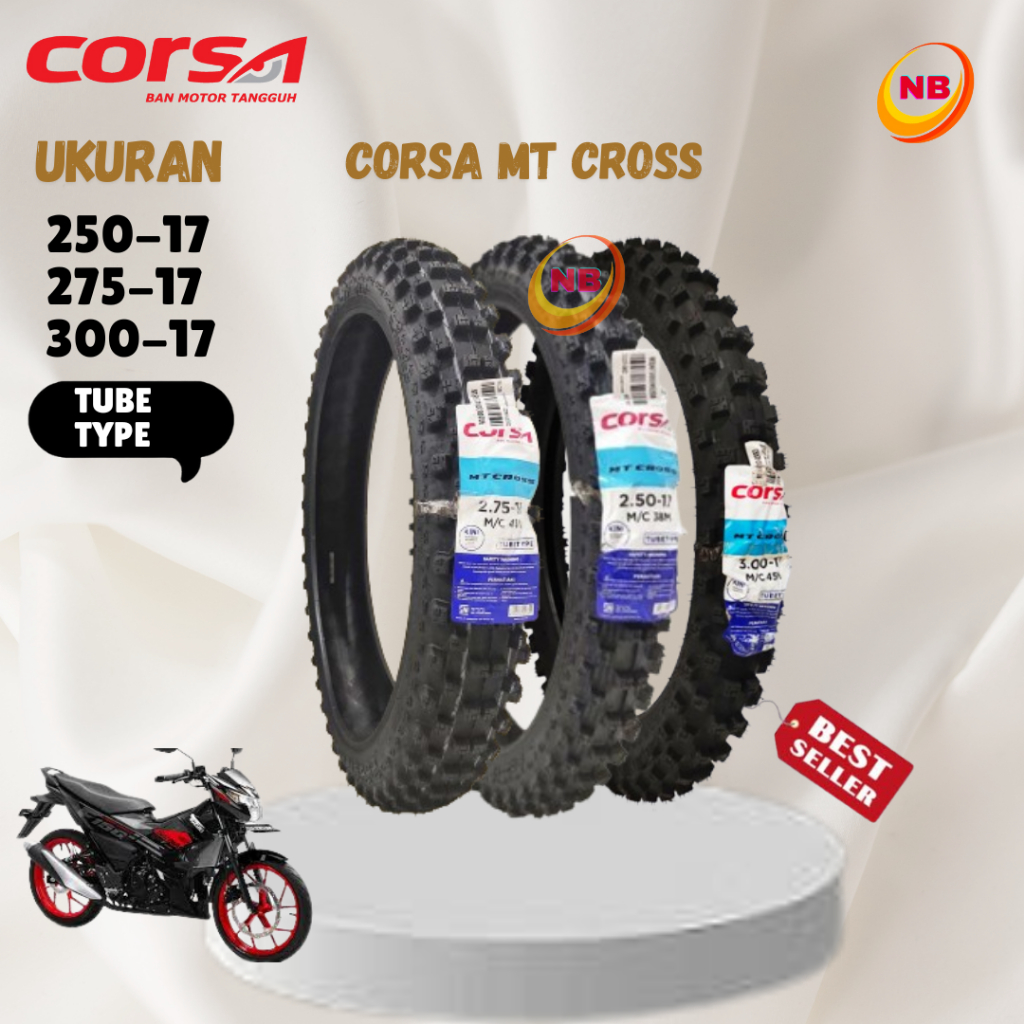 [SATUAN DAN PAKET]BAN TRAIL BAN CANGKUL MTCROSS BAN MOTOR SUPRA REVO RING 17