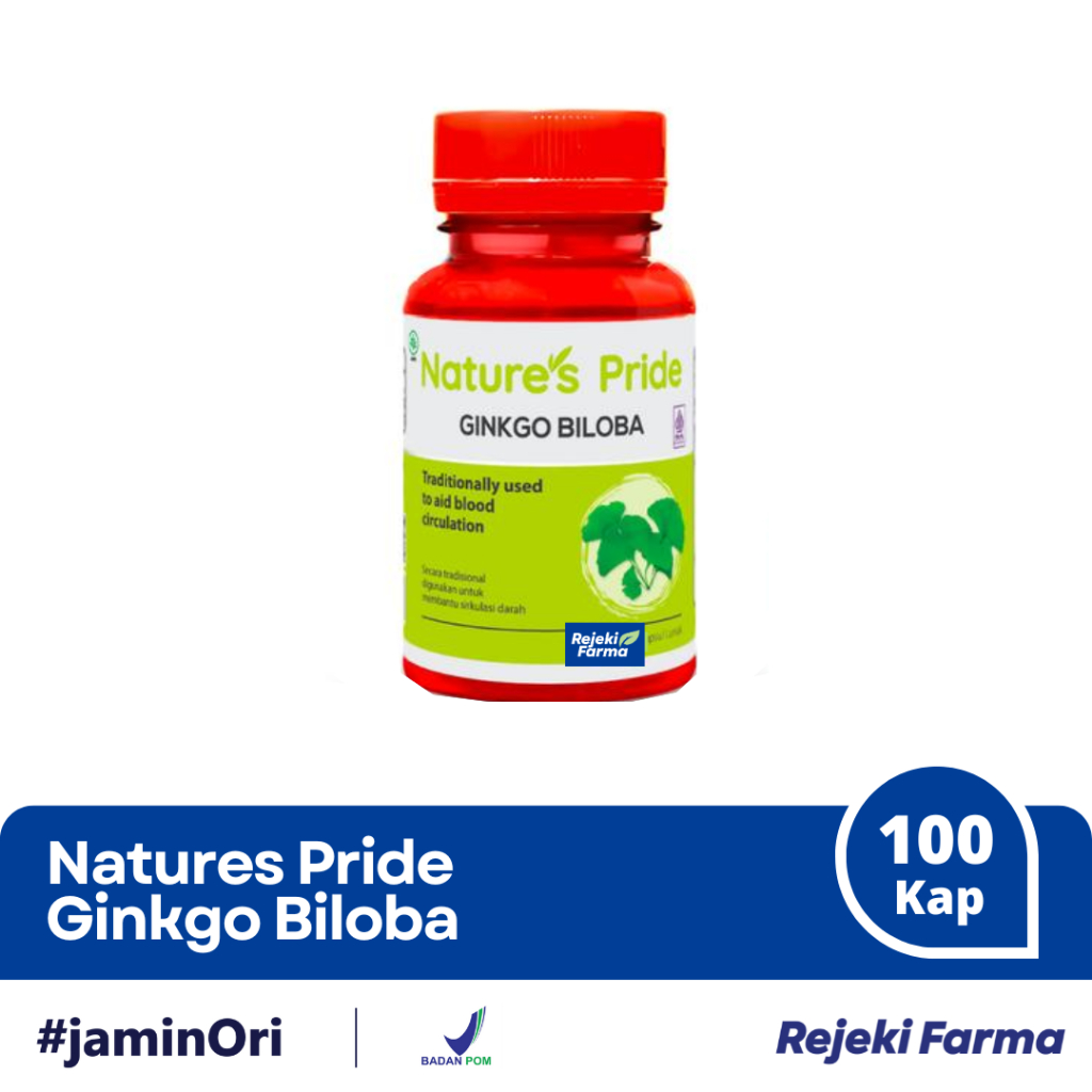 Nature's Pride Gingko Biloba 100 Kapsul - NaturesPride Natures Pride