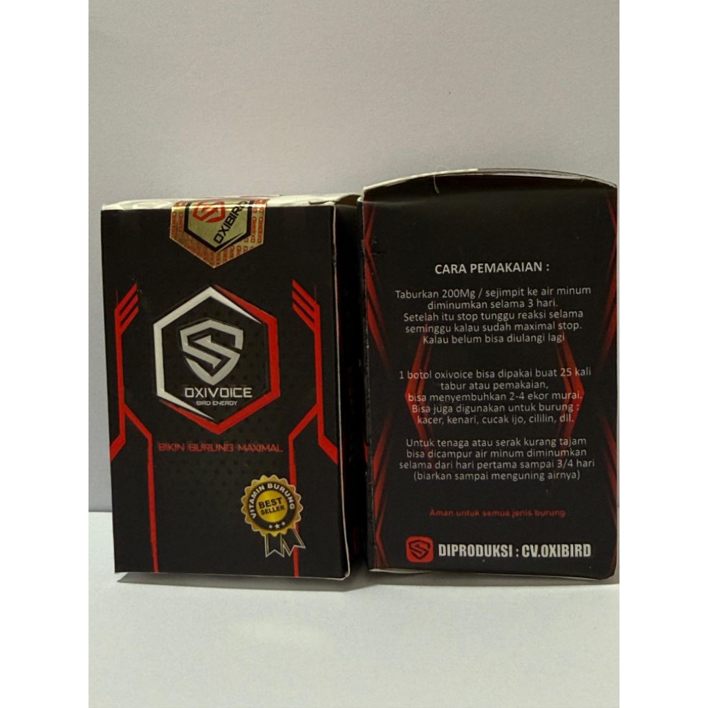 Oxivoice oxi voice serbuk memaksimalkan kondisi burung