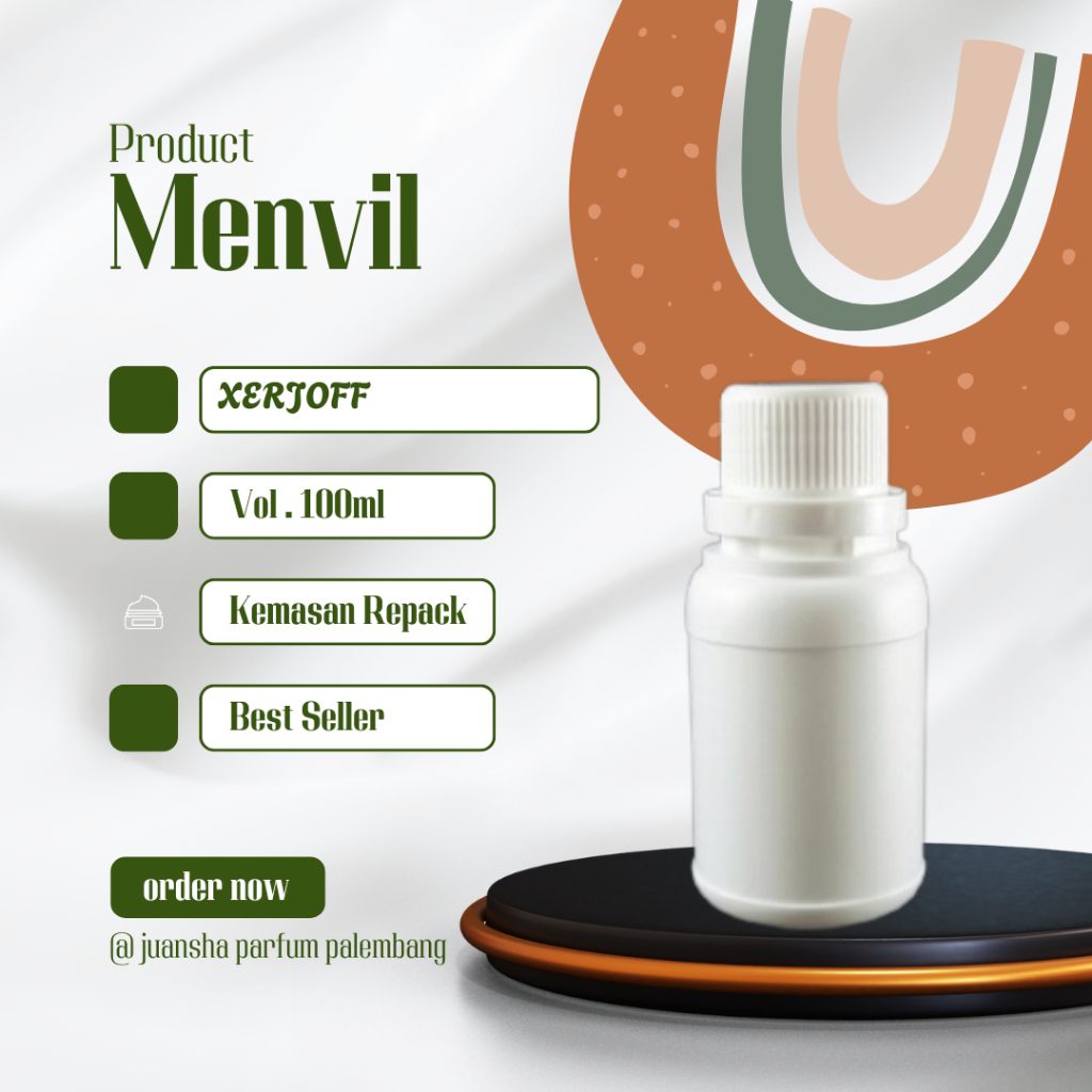 BIBIT PARFUM MURNI XERJOFF BY MENVIL REPACK 100ML