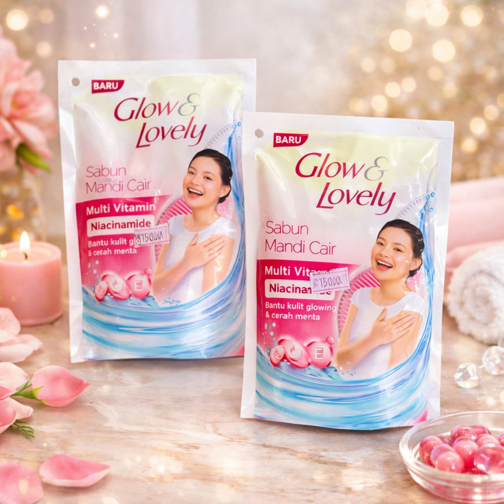 Glow&Lovely Bodywash Kemasam 250 ml Refill Murah & Hemat