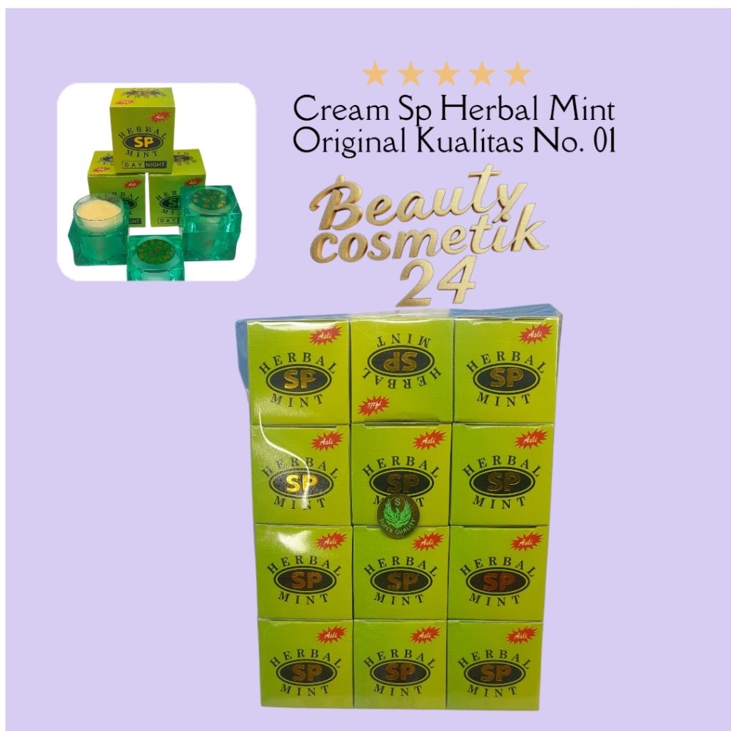 Ecer Cream Herbal Mint Whitening Gingseng Original // Cream Sp Herbal Mint Whitening