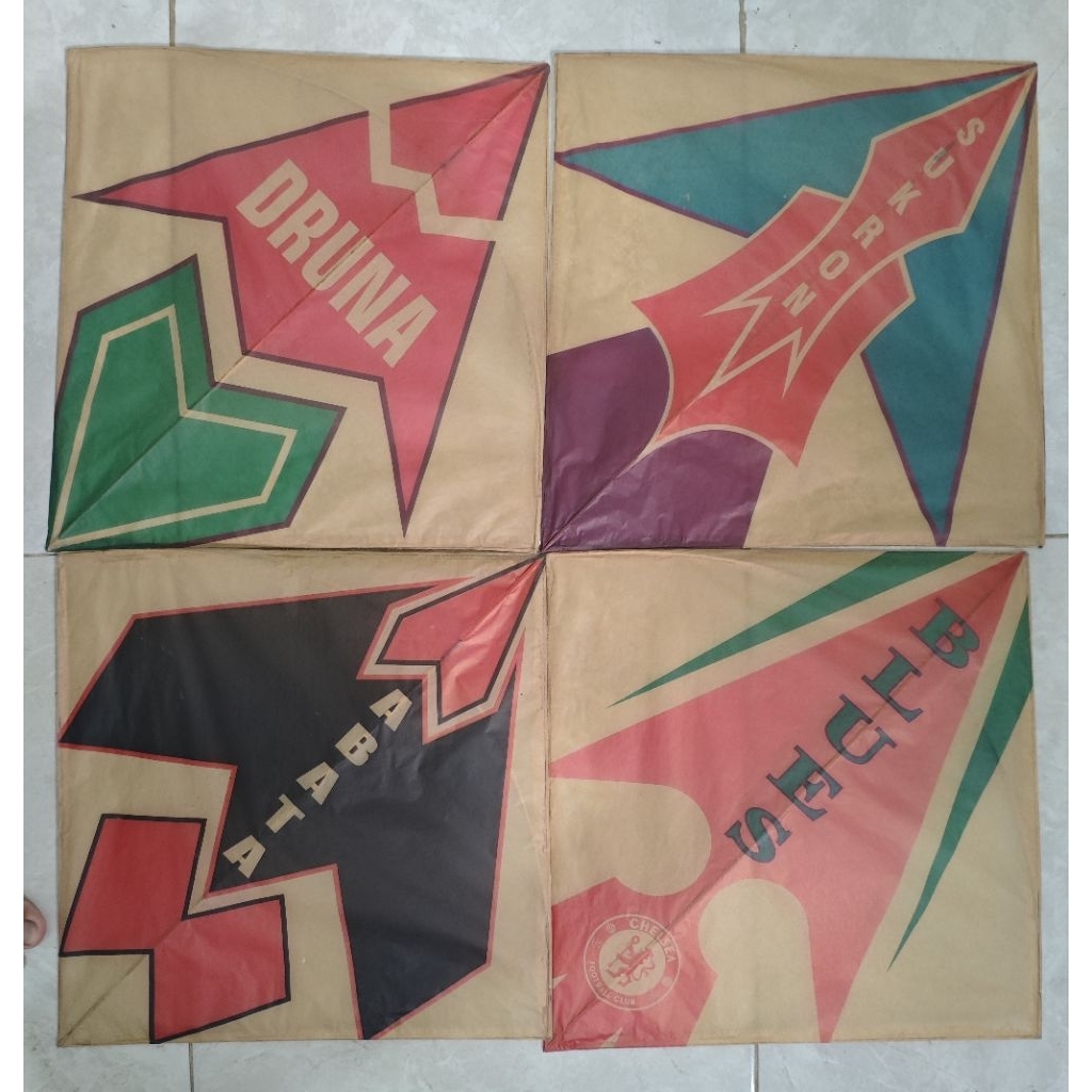 Layangan Sukhoi Kertas Tisu Lilitan Satu Motif Random (50pcs)[free packing kardus]