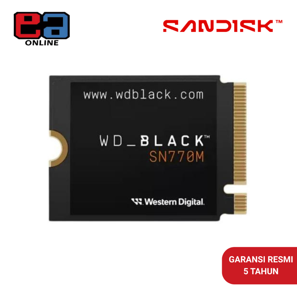 WD Black SSD SN770M M.2 1TB / 2TB PCIe Gen4 NVMe 2230 For ROG Ally & Steam Deck