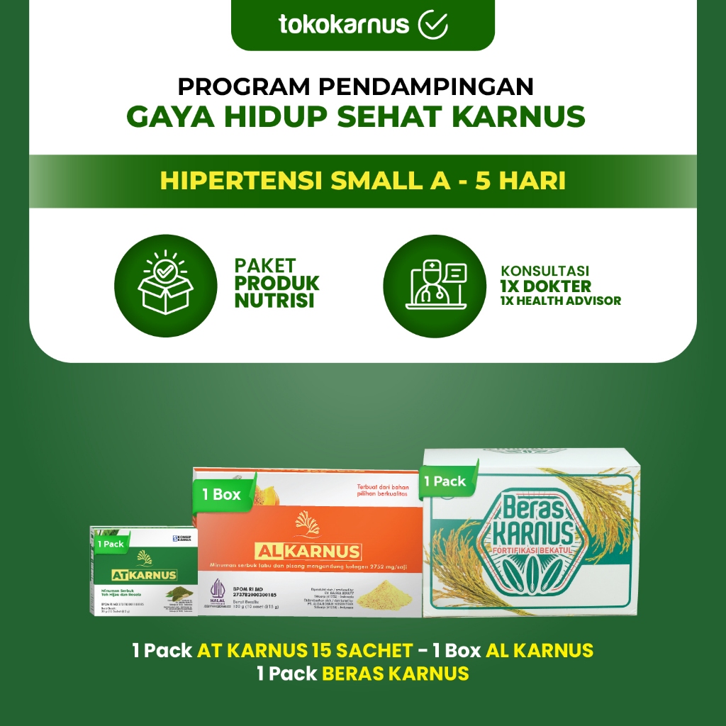 Program Pendampingan Hipertensi Konsep Karnus - Small A (5 Hari)