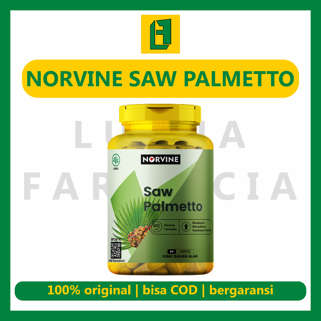 Norvine Saw Palmetto DHT Block Alami isi 60