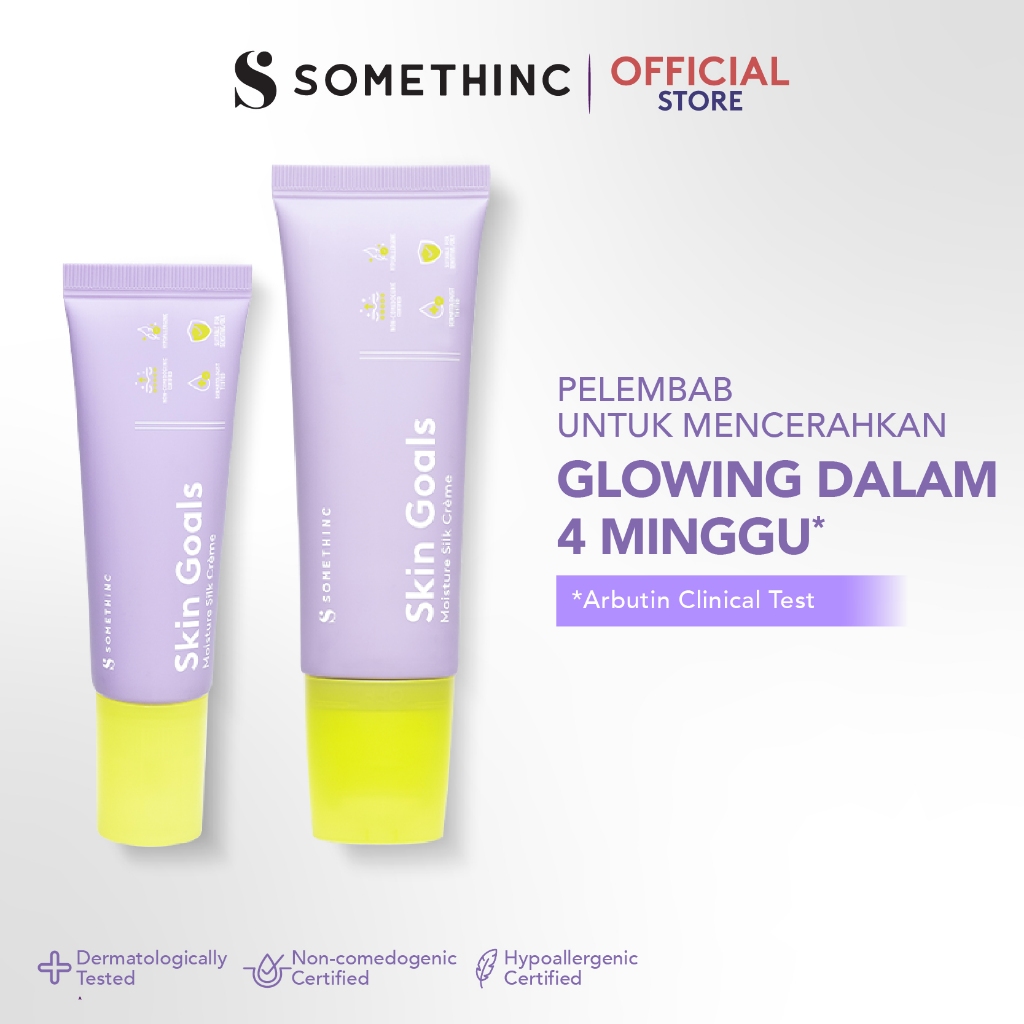 SOMETHINC MAKEUP SKIN GOALS Moisture Silk Creme - Brightening Moisturizer Pelembab untuk Mencerahkan