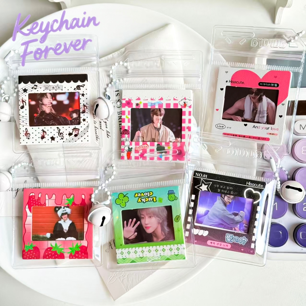 SEVENTEEN-THE8 Gantungan Kunci Kartu Foto Pvc Yang Dapat Diganti Liontin Tas Sekolah Perlengkapan Kp