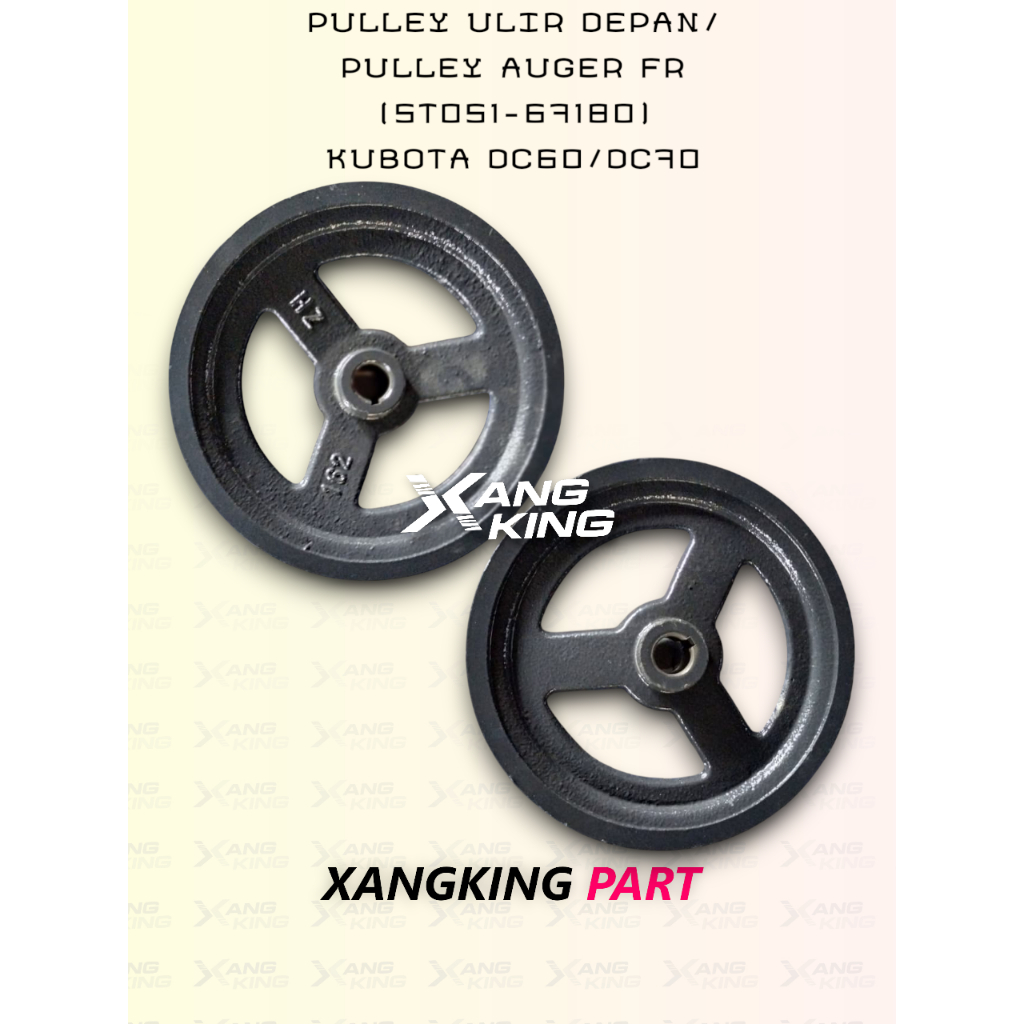 PULLEY ULIR DEPAN/PULLEY AUGER FR  (5T051-67180)  KUBOTA DC60/DC70