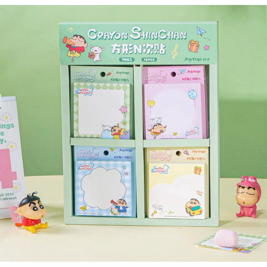 Sticky Notes Memopad Kertas Memo Shinchan Doraemon Barbie Original Joytop Buku Catatan Karakter Sinc