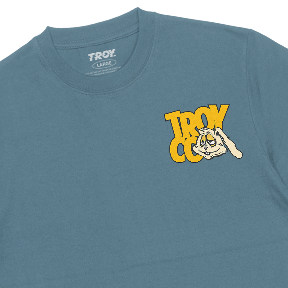 Troy Company Tshirt Mineral Blue Chill Rabbit - Kaos Lengan Pendek Kaos Biru Mineral MTD 3276