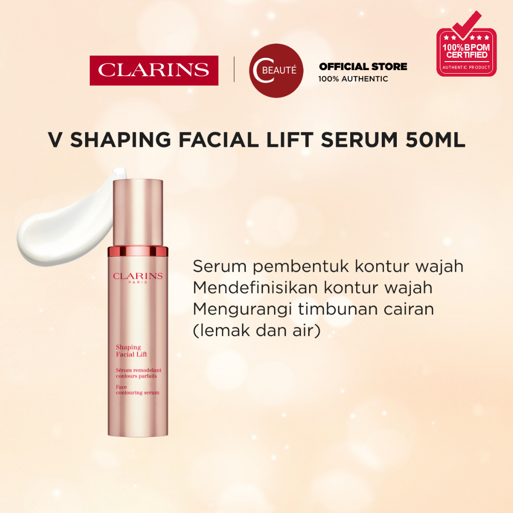 CLARINS V Shaping Facial Lift 50ml - Serum Kontur Wajah Tirus / Double Chin / Face Contouring Serum