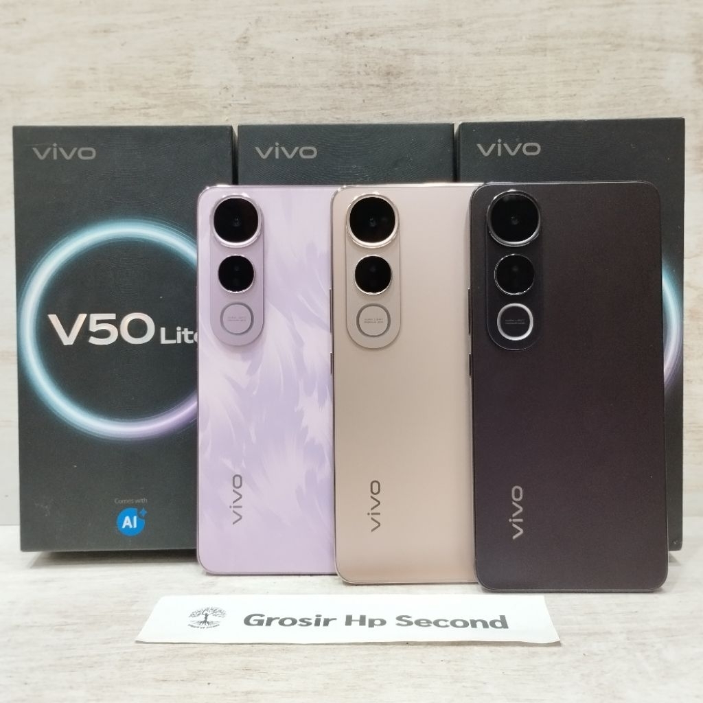 VIVO V50 LITE 4G 8/256GB 8/128GB HP SECOND BEKAS FULLSET