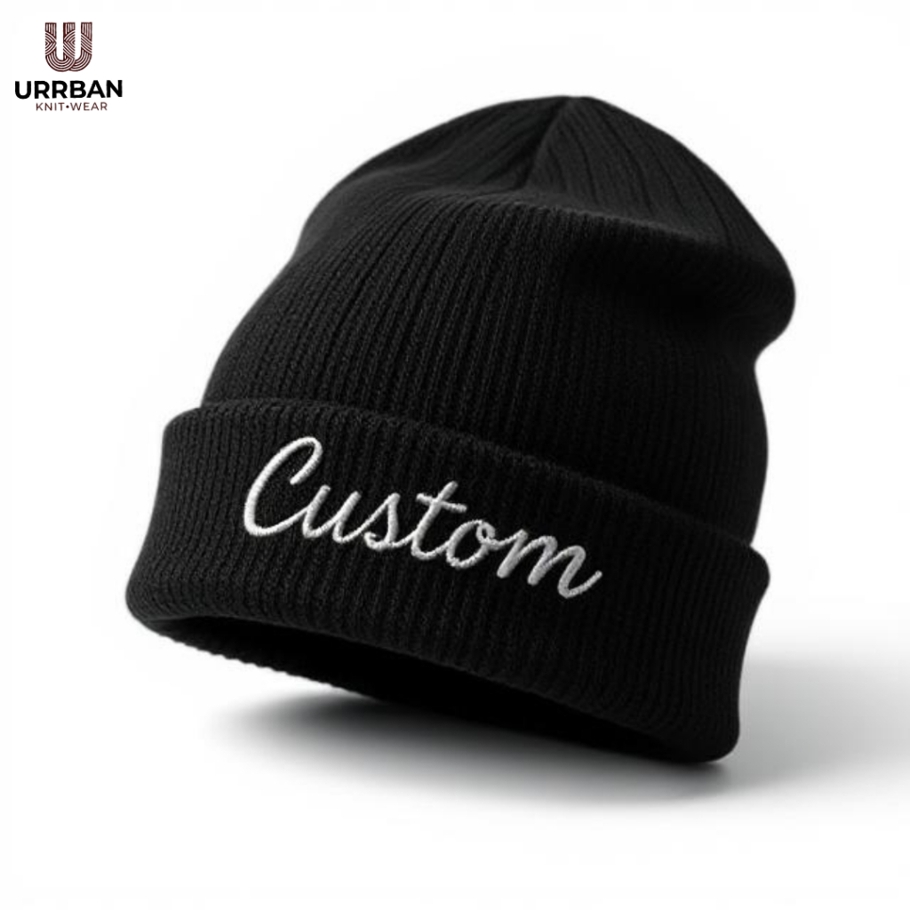 Topi Kupluk Rajut Pria Wanita Polyester Premium Double Rajut Unisex Putih Hitam Krem