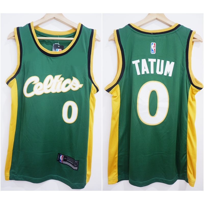 JERSEY BASKET PREMIUM IMPORT CELTICS 0 JAYSON TATUM CITY EDITION HIJAU 22/23