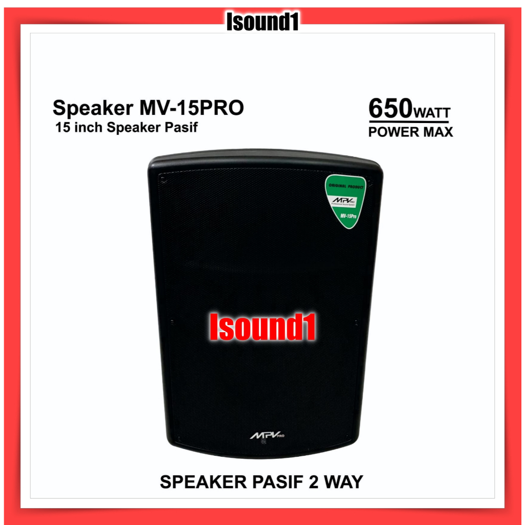 SPEAKER PASIF 2 WAY MPV 15 INCH 650 WATT 15 IN 1 PCS, MODEL YAMAHA