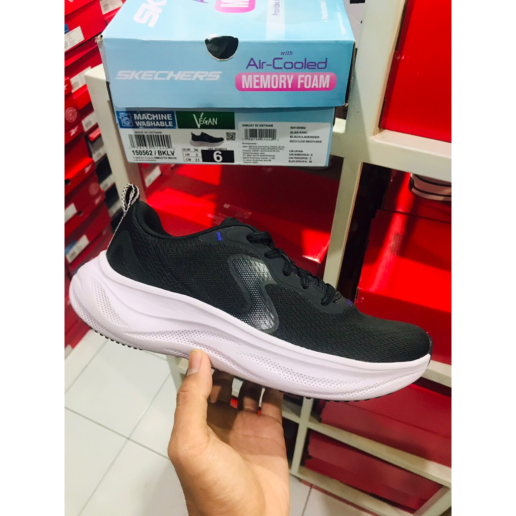 BIG SALE SKECHERS SMOOTH [125642] ORIGINAL SEPATU WANITA/SNEAKERS