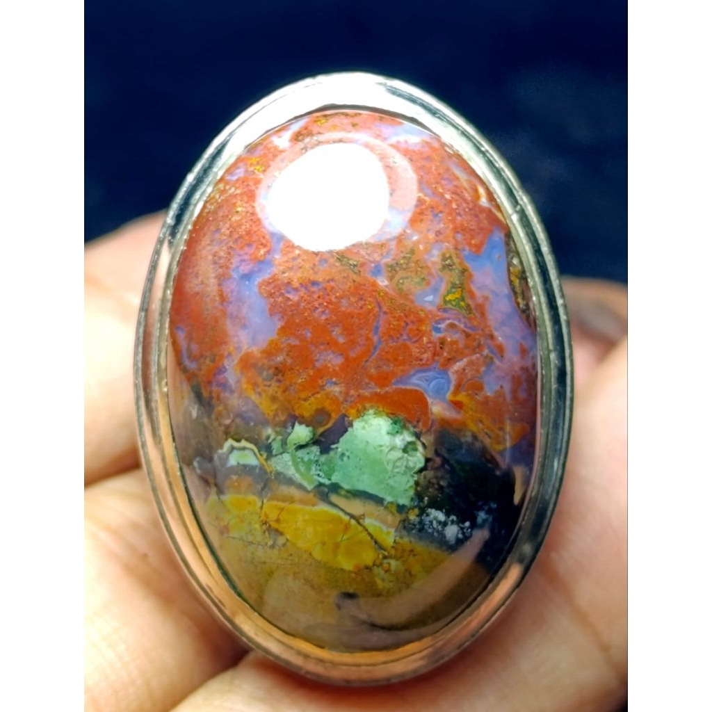 batu akik pancawarna klawing