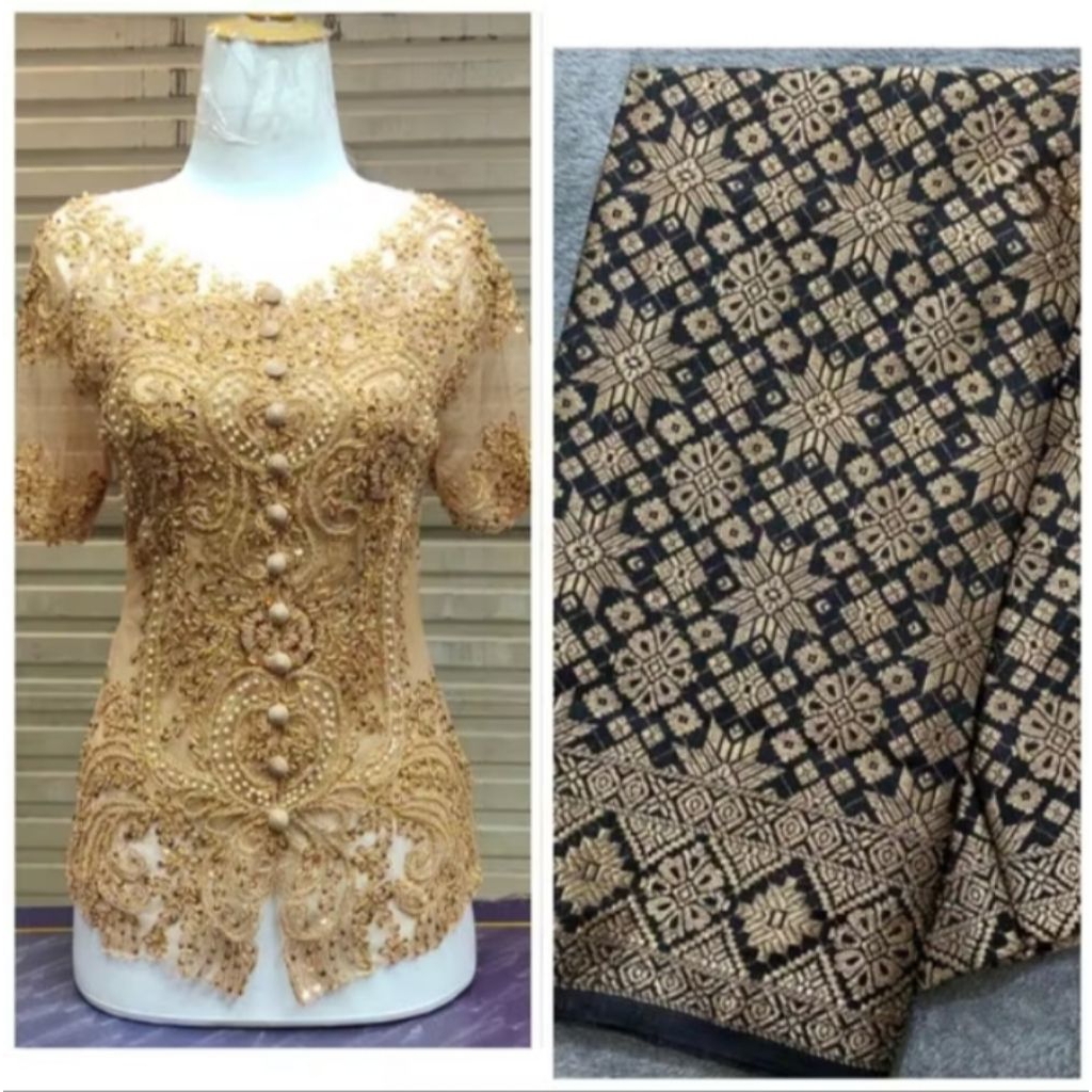 KEBAYA PAYET ORI/KEBAYA PAYET LENGAN PENDEK/KEBAYA PAYET MEWAH