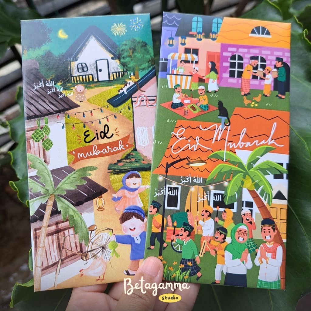 Amplop Lebaran Takbiran Lucu Elegan | Desain Islami | Amplop Uang Lebaran
