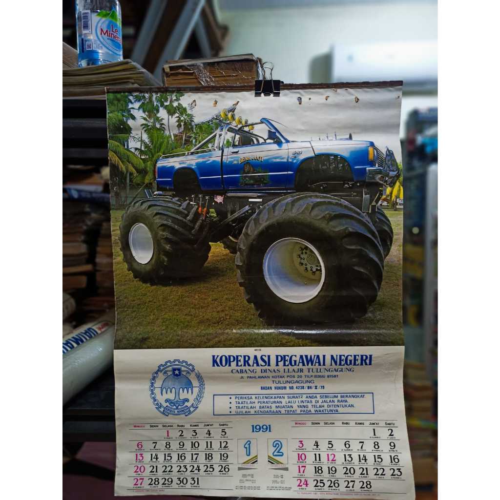 KALENDAR LAWAS KALENDER TAHUN 1991 1997 PUTRA JAYA SWALLOW