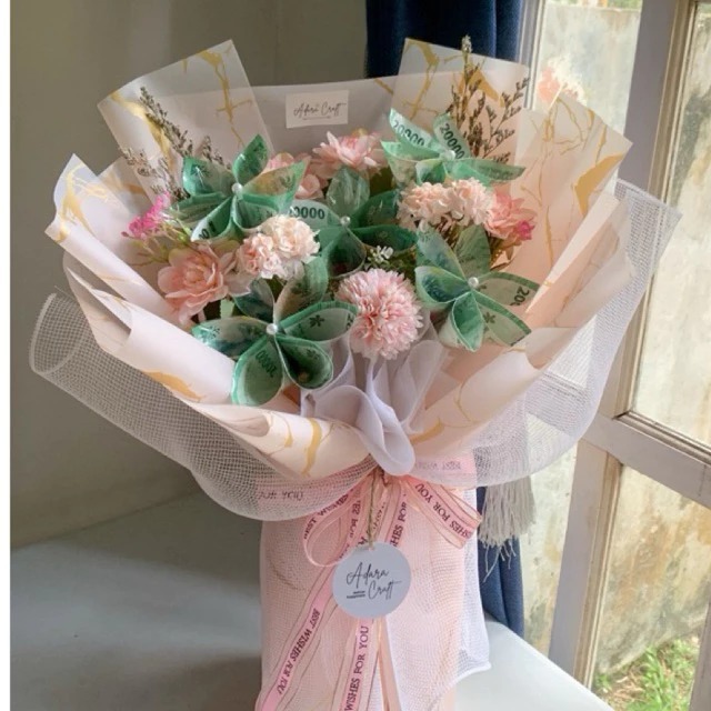 Buket Hadiah / Buket Uang /Bucket Uang / Buket Uang Asli / Hadiah Ulang Tahun / Bouquet
