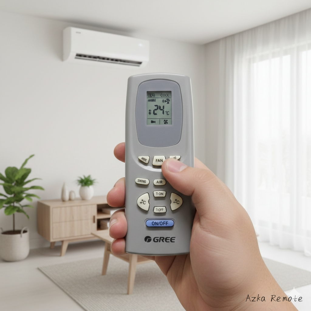 REMOTE REMOT AC AKIRA GREE Y512F ORIGINAL PLS