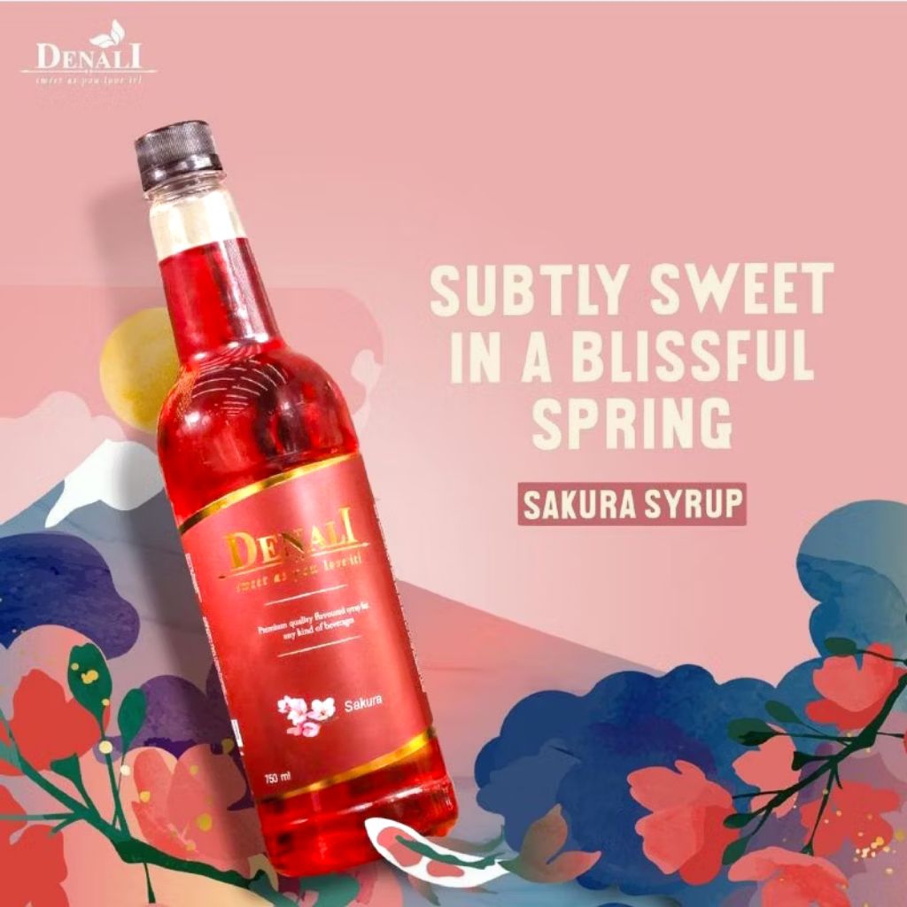 Denali - Sakura syrup 750ml - Sirup denali sakura - sirup denali