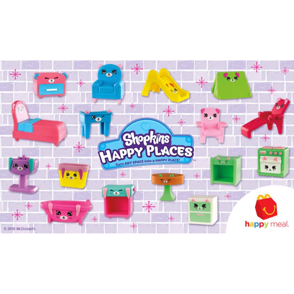 mainan rumahan shopkins happy meal mcd shopkins moose happy place mcdonalds