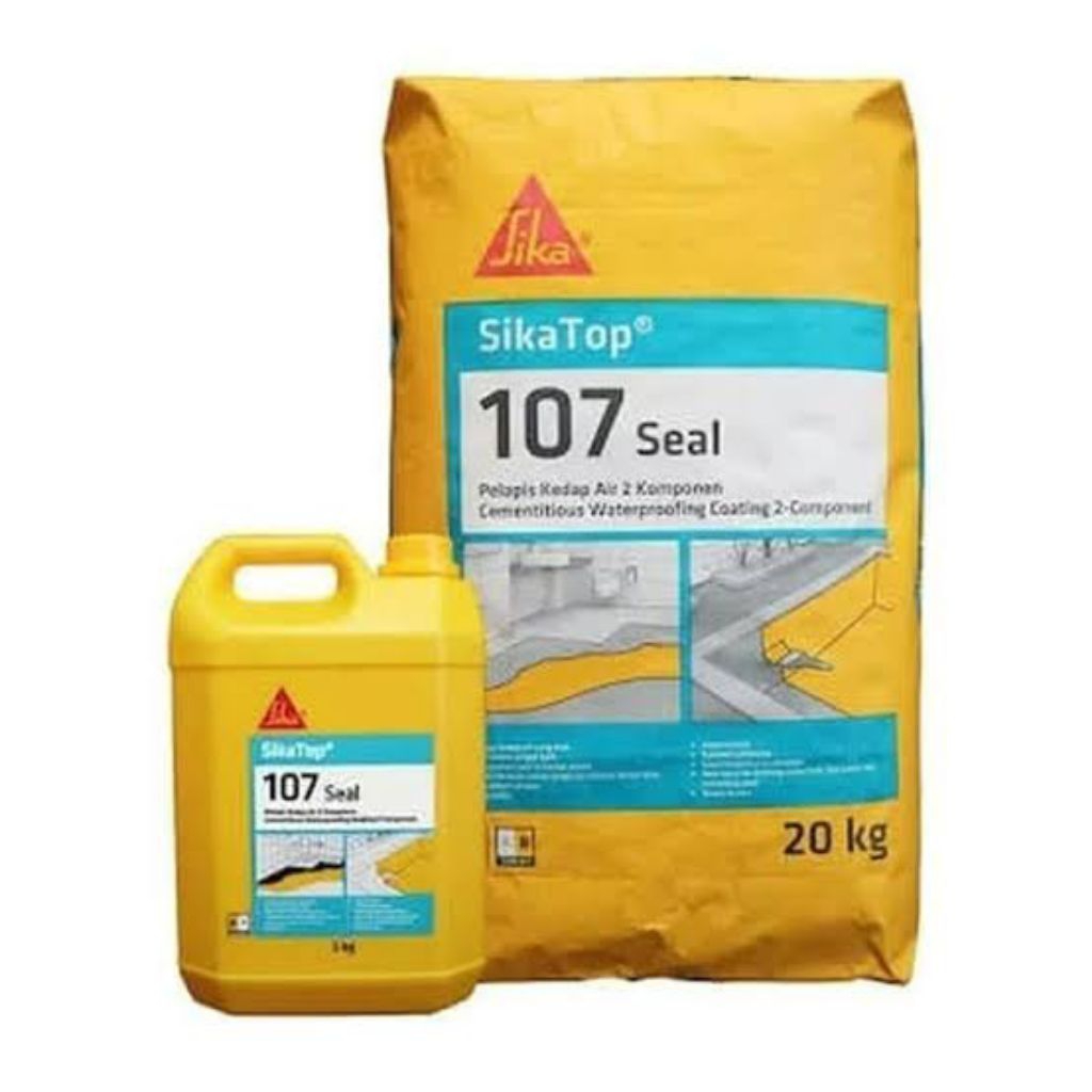 Sika Top 107 Seal 20kg + 5kg Semen Mortar Anti Bocor Waterproofing Tahan Air 2 Komponen / KHUSUS INS