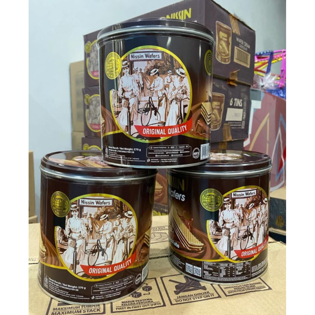 Nissin Wafer Kaleng 570 Gr