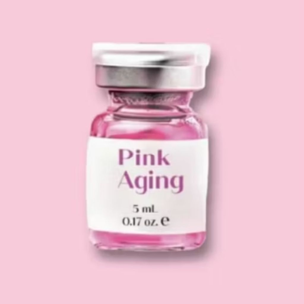 pink aging essence glowing of fector triple skin booster dna salmon ecer 100%original