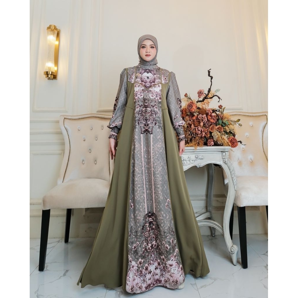 gamis farasya set hijab by alya