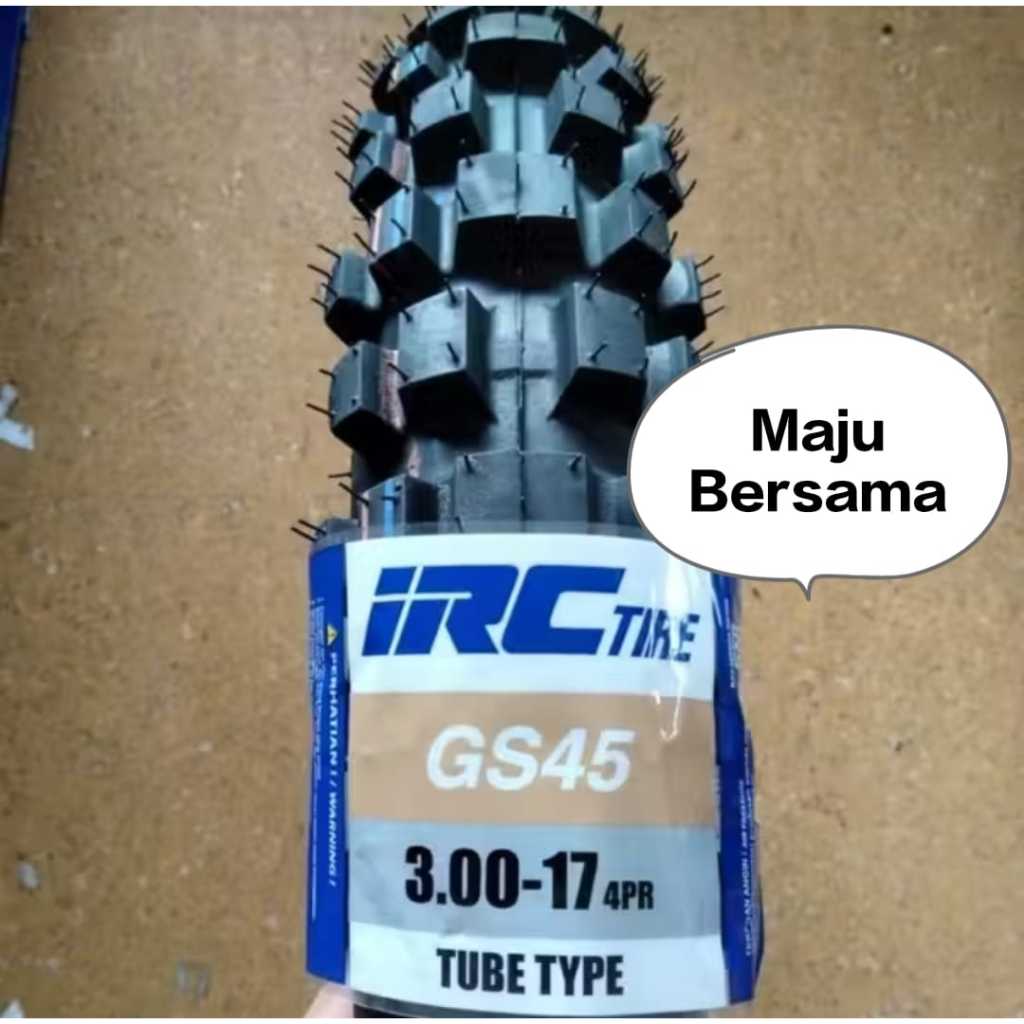 Ban Motor IRC 300-17 GS45 ( GS 45 ) Tubetype Ban Luar Motor Trail Trel Offroad Ban Tahu