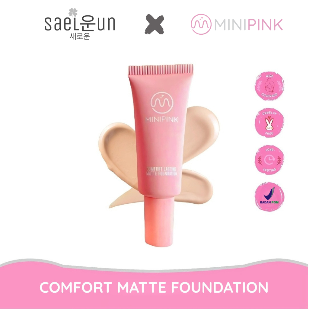 Saeloun MINIPINK Comfort Matte Foundation 6 Colors MP020