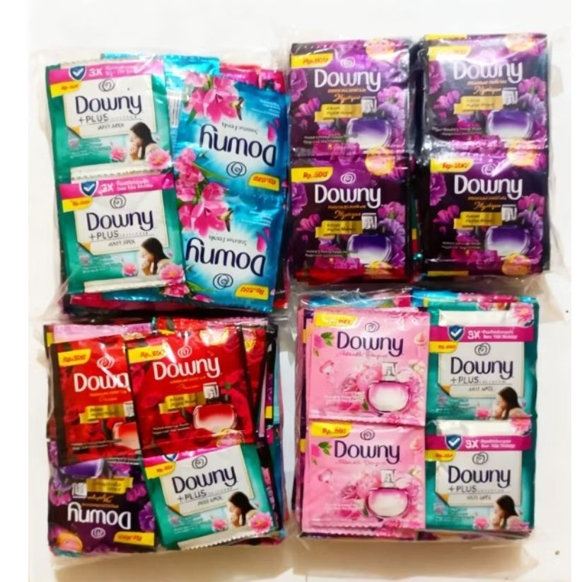 Downy500(putus renceng)pewangi& pelembut pakaian sachet downy