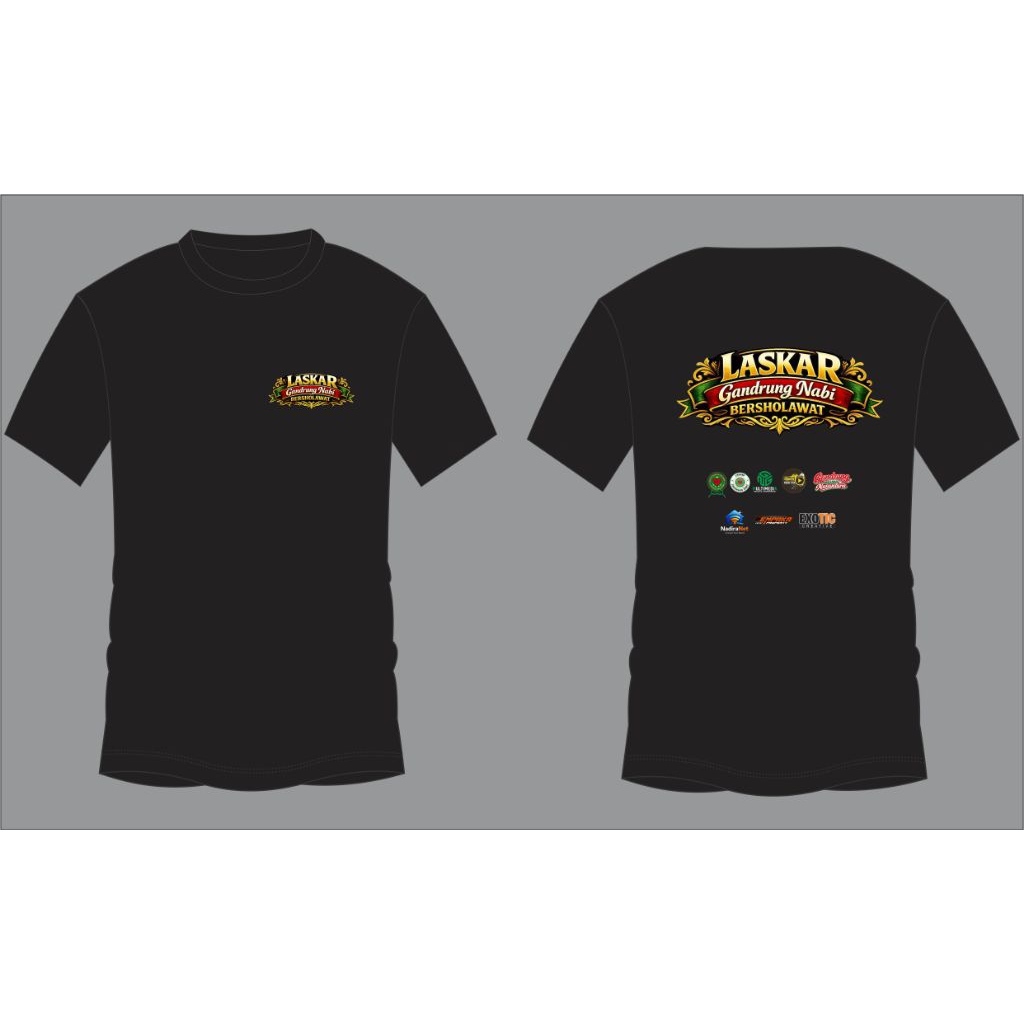Kaos laskar Gandrung Nabi lengan pendek dan panjang