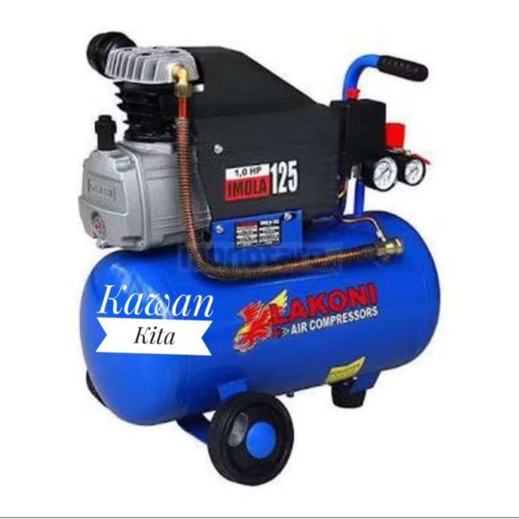 LAKONI IMOLA 125 MESIN KOMPRESOR ANGIN LISTRIK PORTABLE 25L 1HP